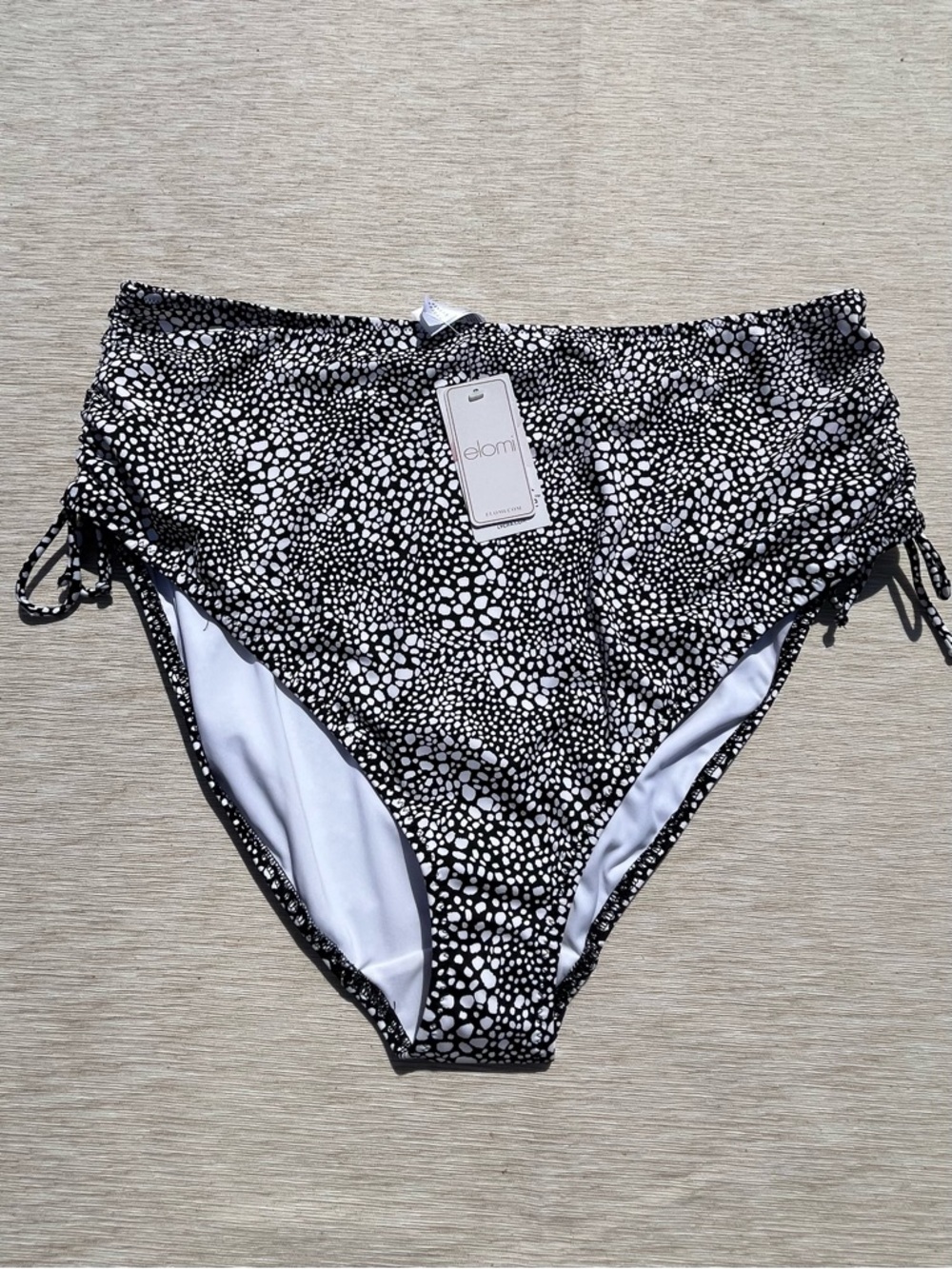 NWT Elomi Women’s Swimsuit Bathing Suit High-Waist Side Ruching Swim Bottoms 20